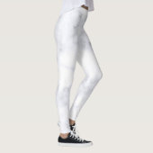 Witte marmertextuur leggings (Rechts)
