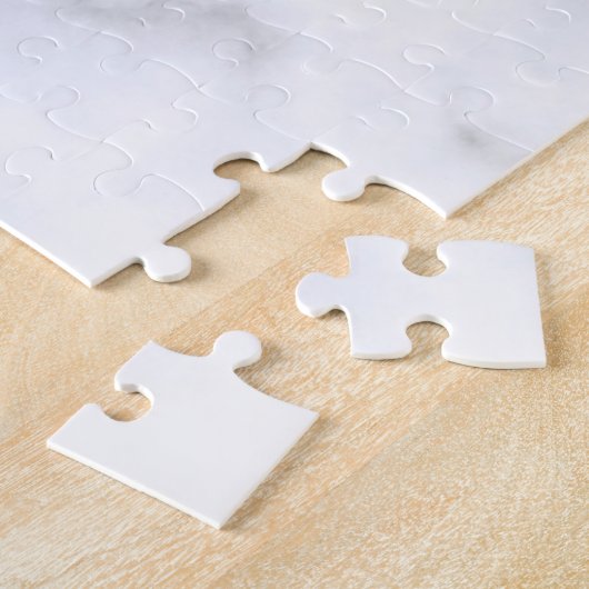 Witte marmertextuur legpuzzel (Zijkant)