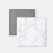Witte marmertextuur magneet (Voorkant / Achterkant)