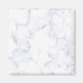 Witte marmertextuur magneet (Voorkant)