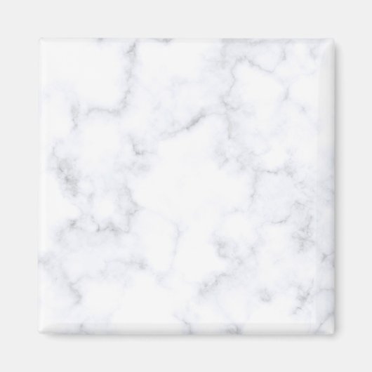 Witte marmertextuur magneet (Voorkant)