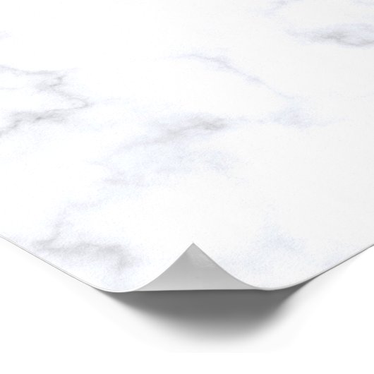 Witte marmertextuur poster (Hoek)