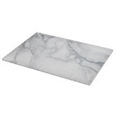 Witte marmertextuur snijplank (Hoek)