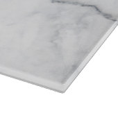 Witte marmertextuur snijplank (Hoek)