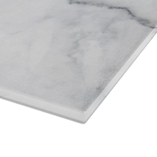 Witte marmertextuur snijplank (Hoek)