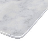 Witte marmertextuur snijplank (Hoek)