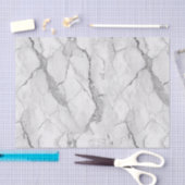 Witte marmertextuur tissuepapier (Craft)