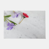 Witte marmerventiel deurmat (Voorkant)