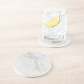 Witte marmerzandsteen Onderzetter (Zijkant)