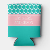 Witte Marokkaan #4 CB Roze bruiloft Blikjeskoeler (Voorkant)