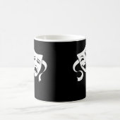 Witte maskers van komedie en tragedie Theater Funn Koffiemok (Center)