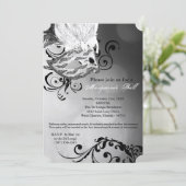 Witte Masquerade Ball Mask Kostuum Halloween Part Kaart (Staand voorkant)