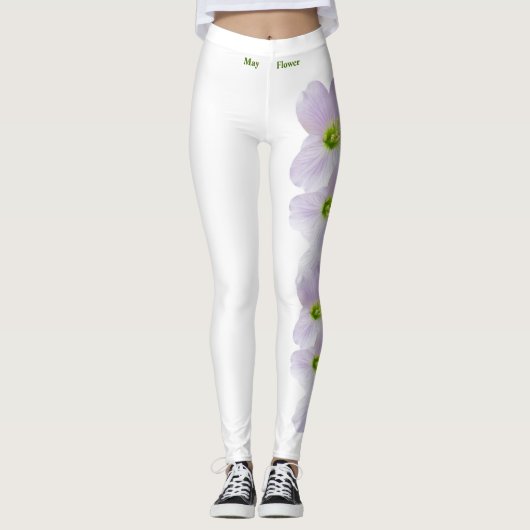 Witte Massachusetts State Mayflower Leggings (Voorkant)