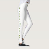 Witte Massachusetts State Mayflower Leggings (Rechts)