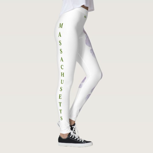 Witte Massachusetts State Mayflower Leggings (Rechts)