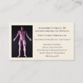 Witte massage therapie chiropractie arts visitekaartje (Voorkant)