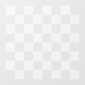 Witte Matglazen Schaakbord Folie Raamsticker (Vel)