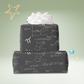 Witte mathematische formules en vergelijkingen don cadeaupapier