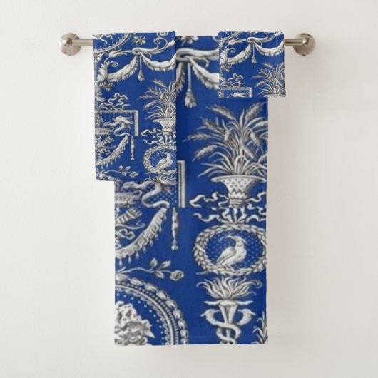 Witte Medusa op Ionische Blauwe Gast / Gift Bad Handdoek (Insitu)