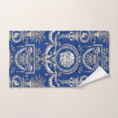 Witte Medusa op Ionische Blauwe Gast / Gift Bad Handdoek (Handdoek)
