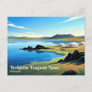 Witte Meer, Terkhiin Tsagaan Mongolië Briefkaart