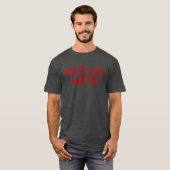 Witte meisje verspilde grappige waarschuwing Dames T-shirt (Voorkant volledig)