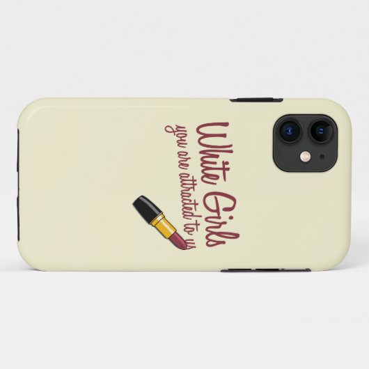 Witte meisjes Case-Mate iPhone case (Achterkant (horizontaal))