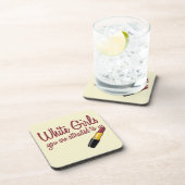 Witte meisjes drankjes onderzetter (Rechterzijde)