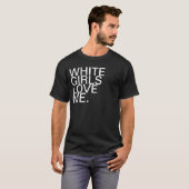WITTE MEISJES HOUDEN VAN ME T-SHIRT (Voorkant volledig)