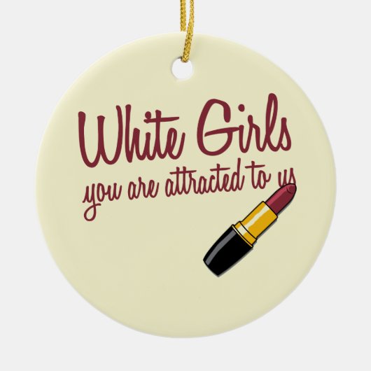 Witte meisjes keramisch ornament (Voorkant)