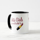 Witte meisjes mok (Voorkant links)