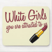 Witte meisjes muismat (Voorkant)