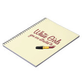 Witte meisjes notitieboek (Linkerzijde)