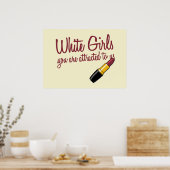 Witte meisjes poster (Keuken)