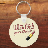 Witte meisjes sleutelhanger (Voorkant)