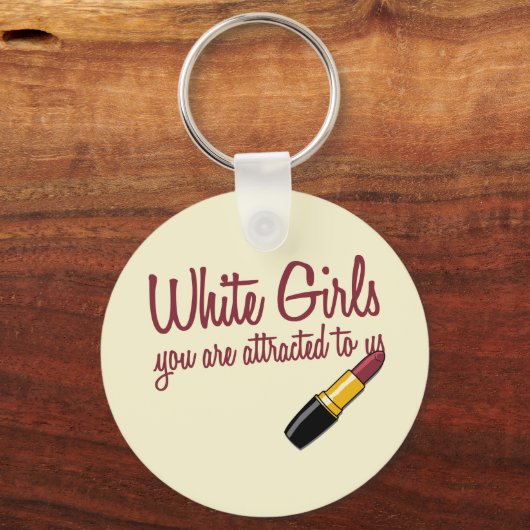 Witte meisjes sleutelhanger (Voorkant)