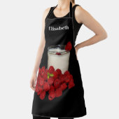 witte melk met rode frambozen schort (Insitu)