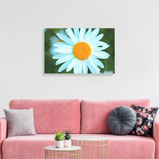  witte melkbloemen afbeelding. canvas afdruk (Insitu (Woonkamer))