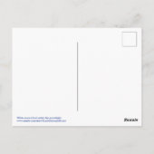 Witte merrie en veulen onder de maan briefkaart (Achterkant)