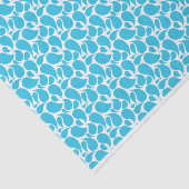 WITTE MET AQUA PAISLEY PATTERS TISSUEPAPIER (Detail)