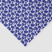WITTE MET BLAUWE PAISLEY-PATRONEN TISSUEPAPIER (Detail)