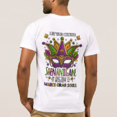 Witte MG-T-shirt, Kleurenkant Logo/Volledige kleur T-shirt (Achterkant)