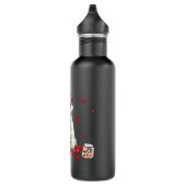 Witte miniatuur Schnauzer met hartvorm Valenti Waterfles (Rechts)