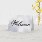 Witte Minimal Welkom bij het team Kaart (Gele Bloem)