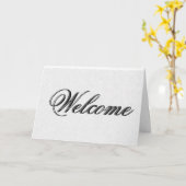 Witte Minimal Welkom bij het team Kaart (Gele Bloem)