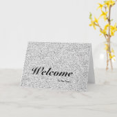 Witte Minimal Welkom bij het team Kaart (Gele Bloem)