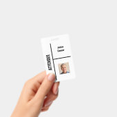 Witte minimale deelnemers evenement ID badge (Handheld)