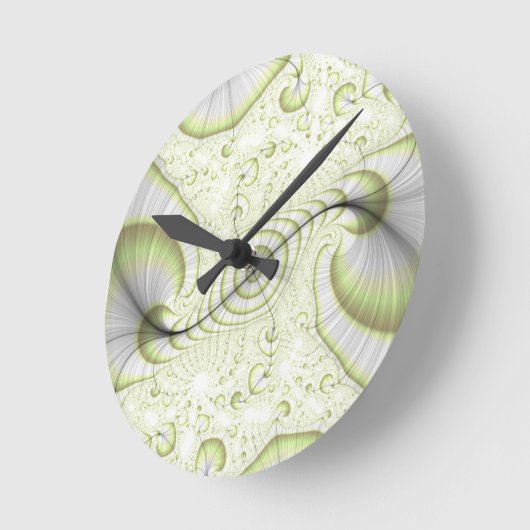 Witte, minimale  designcadeaus accessoires ronde klok (Hoek)