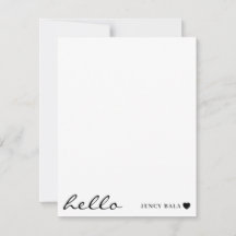 Witte Minimale Hallo | Schoon Modern Hart Ontwerp