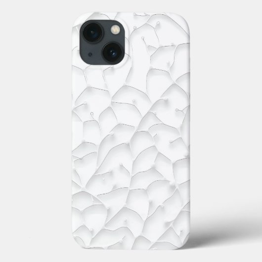 Witte Minimale Schone Uitstraling iPhone Hoes (Achterkant)